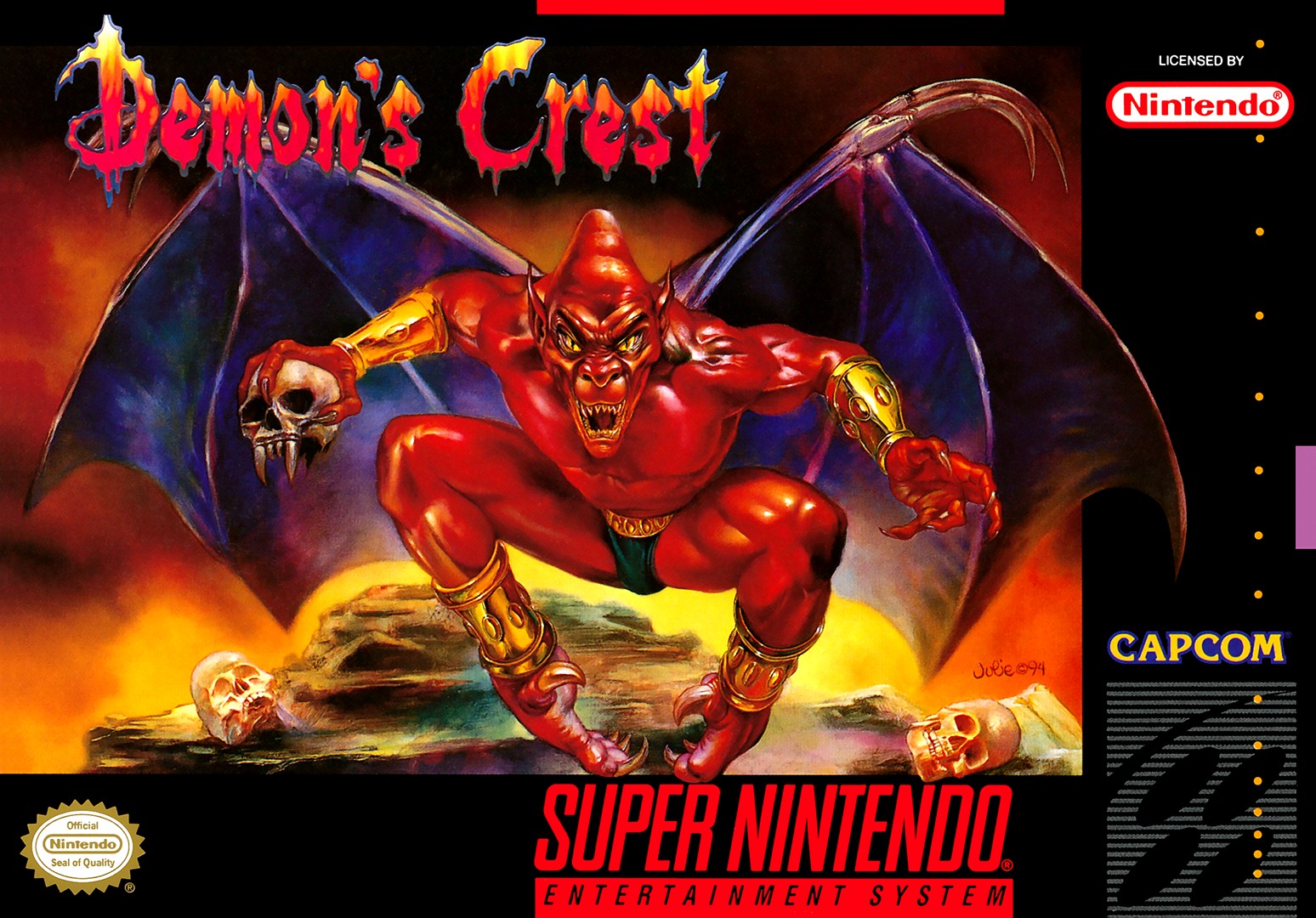 Demon's Crest switch box art